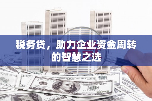 观塘税务贷，助力企业资金周转的智慧之选
