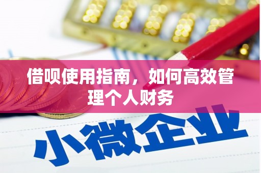 观塘借呗使用指南，如何高效管理个人财务