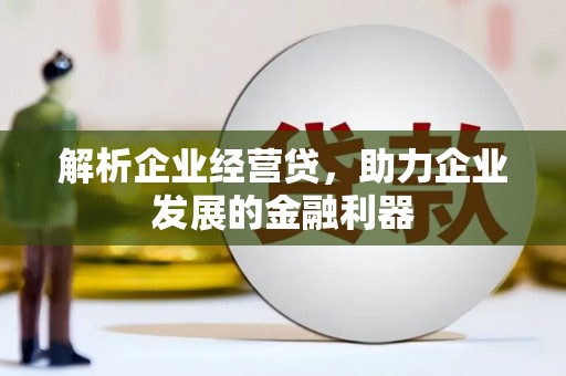 观塘解析企业经营贷，助力企业发展的金融利器