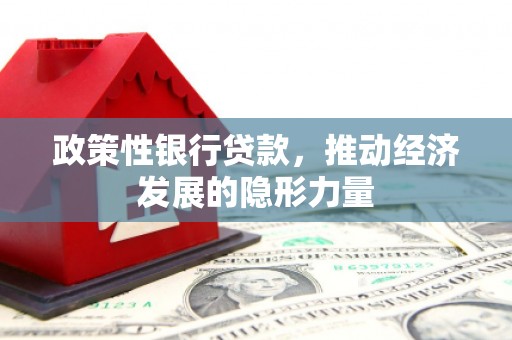 观塘政策性银行贷款，推动经济发展的隐形力量