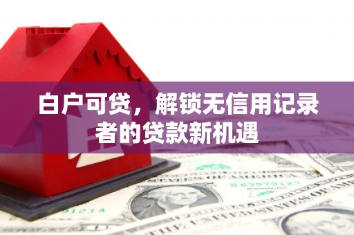 观塘白户可贷，解锁无信用记录者的贷款新机遇