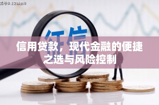 观塘信用贷款，现代金融的便捷之选与风险控制