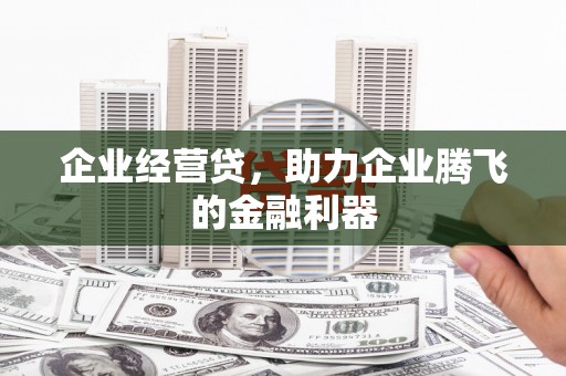 观塘企业经营贷，助力企业腾飞的金融利器