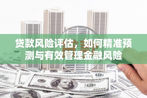 观塘贷款风险评估，如何精准预测与有效管理金融风险