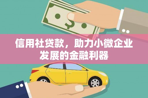 观塘信用社贷款，助力小微企业发展的金融利器