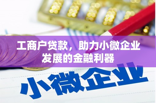 观塘工商户贷款，助力小微企业发展的金融利器
