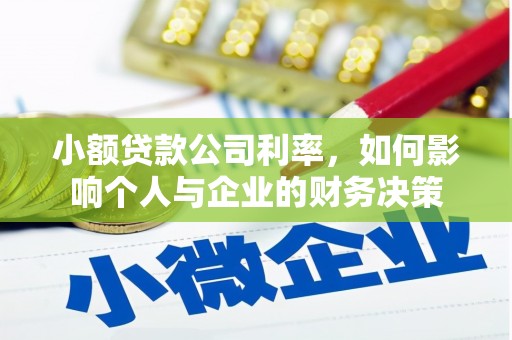 观塘小额贷款公司利率，如何影响个人与企业的财务决策