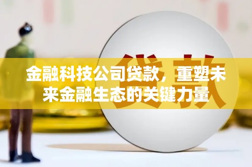 观塘金融科技公司贷款，重塑未来金融生态的关键力量