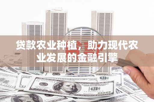 观塘贷款农业种植，助力现代农业发展的金融引擎